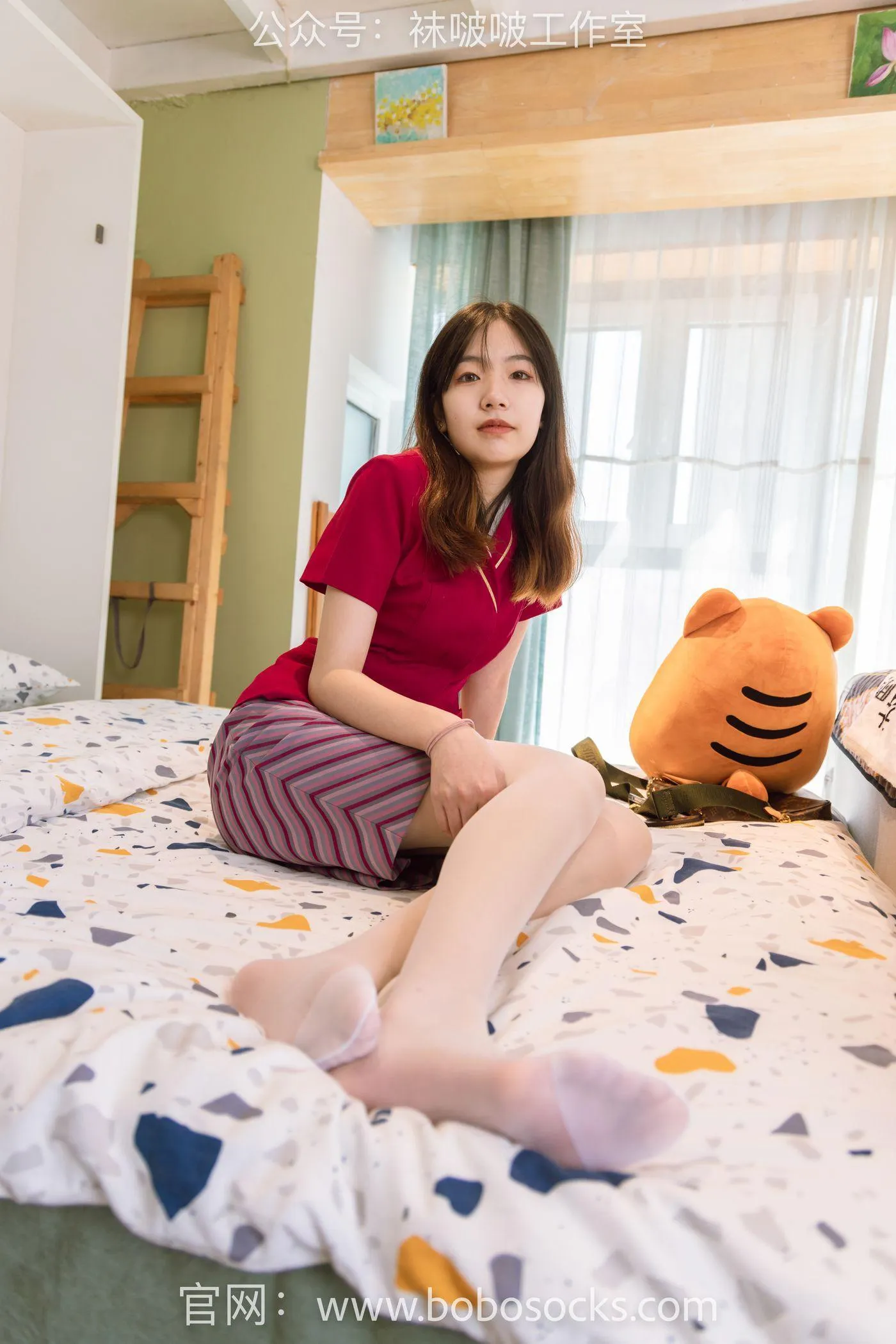 [BoBoSocks袜啵啵]NO.099 小甜豆-高跟鞋、黑丝、白丝 [140P]插图9